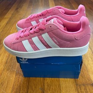 Pink Adidas Campus 00s, new in box.